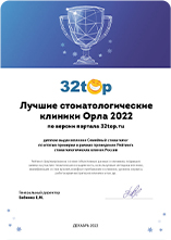Диплом Лучшие стоматологические клиники