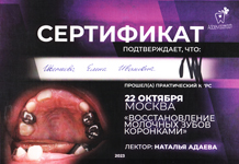 Сертификат 2